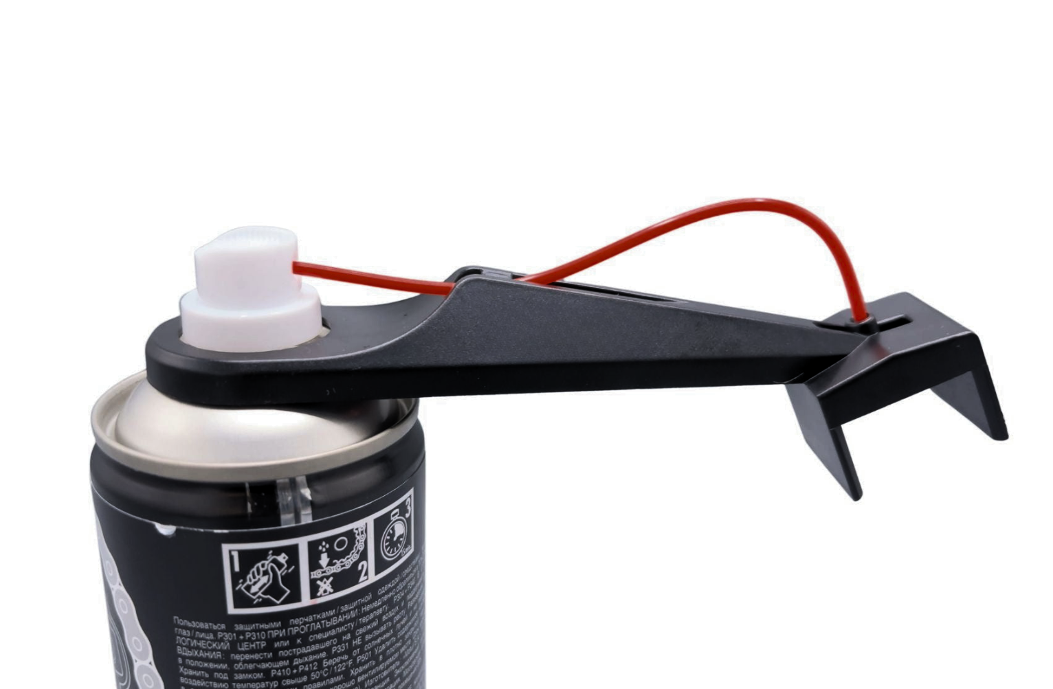 Foto van kettingreinigingstool op spuitbus